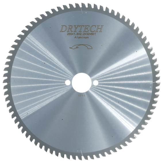 Hoja de sierra con punta de carburo Drytech® 10'' ø 255 mm / 80T para aluminio