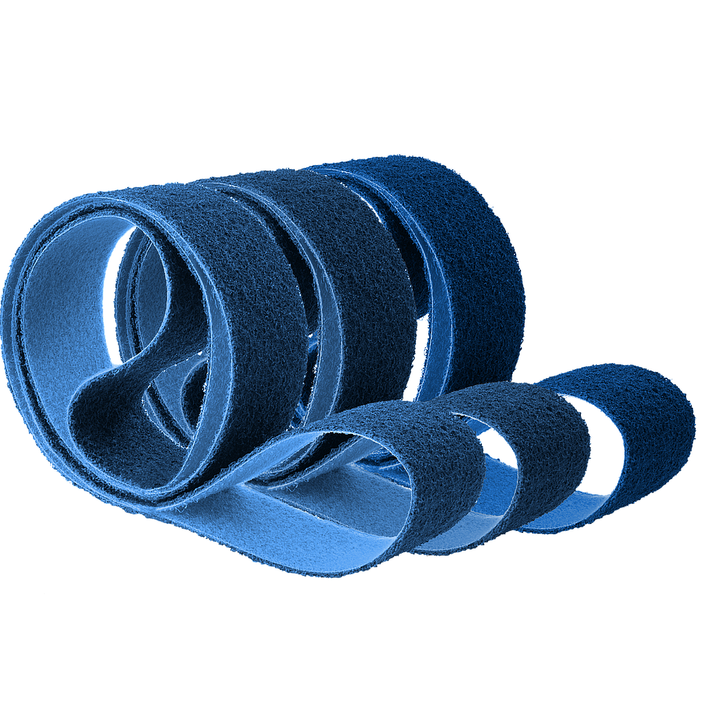 [495WS105] Surface conditioning belts X-Flex - blue - 40 x 760 mm - very fine (20 pcs)